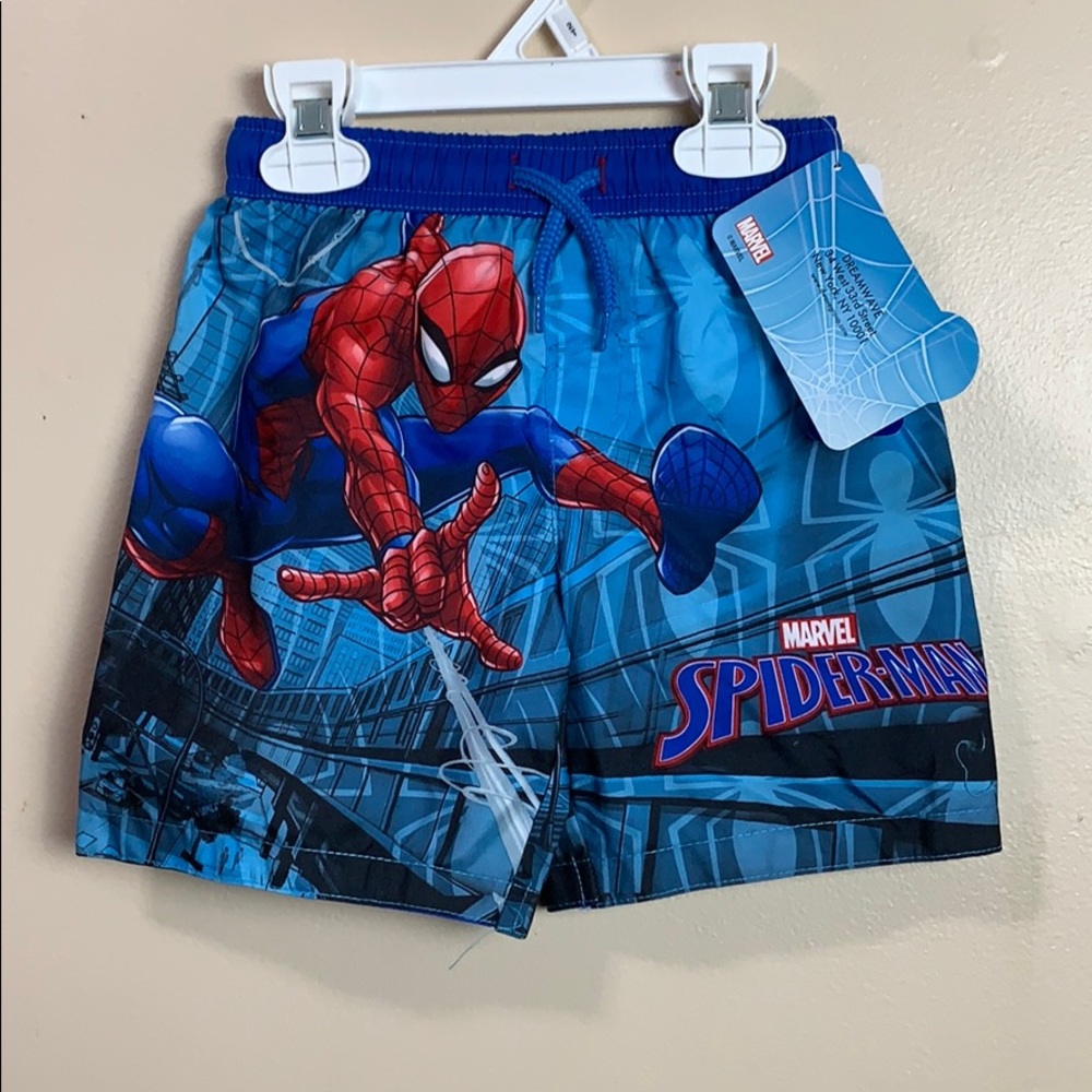 Marvel Spider-Man Blue & Red Raglan Rashguard Set - Picture 7 of 9